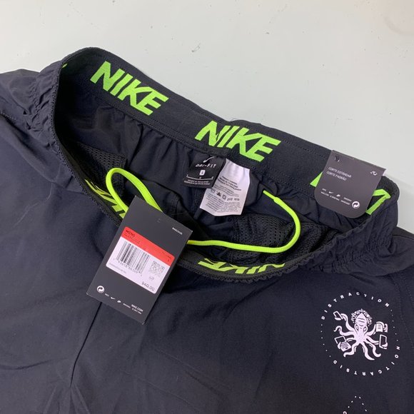 Nike Flex Shorts Training Villains Logo Graphic Print Mens Size L NWT CJ2390-010 - Picture 5 of 5